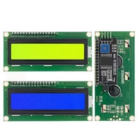 1602A 5V Blau-Gelbgrüner Bildschirm mit IIC/I2C Weißer Code Schwarzlicht 16x2 TFT-Monitor-Modul LCD1602-Modul mit I2C auf Lager