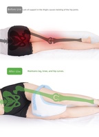 Coussin de séparation des jambes en forme de sablier ODM avec housse lavable et mousse à mémoire de forme pour les seniors