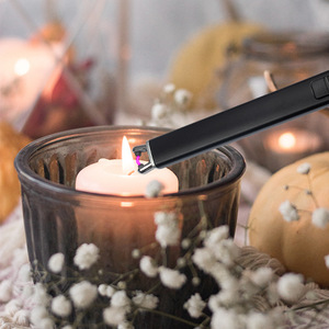 Aluminum Alloy Arc Pulse Igniter USB Rechargeable Windproof Candle <b>Lighter</b> Black Portable Multi Purpose - Product Image 1