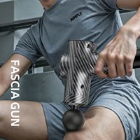 Pistolet de massage vibrant à percussion pour tissus profonds, OEM ODM, 2*2500mAh, moteur à brosse électrique sans fil, 10 têtes de massage, autonomie 4-6h