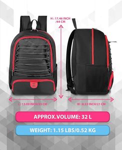 กระเป๋าเป้กีฬาแบบ unisex สกรีนโลโก้ตามสั่ง ขายส่ง มีตัวอย่างฟรี ดีไซน์ใหม่ล่าสุด กระเป๋าเป้บาสเก็ตบอล หนังแท้ แยกช่องแห้ง-เปียก - Product Image 6