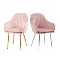 Chaise de salle à manger minimaliste italienne en tissu de laine d'agneau blanc, design simple et moderne pour la maison, le bureau et la villa