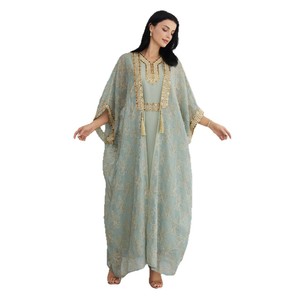 Vestido tipo <span class=keywords><strong>cárdigan</strong></span> bordado para <span class=keywords><strong>mujer</strong></span>, comercio transfronterizo OEM/ODM - Product Image 5