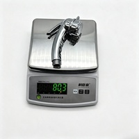 Metalique 210059 Chrome Desain Ergonomis ABS Portabel Pistol Semprot Genggam untuk Toilet Bidet Kamar Mandi dengan Gantungan Dinding