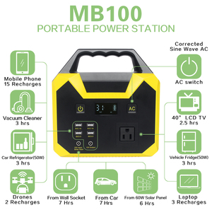 Station d'alimentation portable, batteries de démarrage d'urgence mobiles pour l'extérieur, pour voitures et maisons, alimentation de secours - Product Image 3