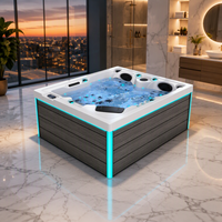 JOYEE OEM Spa de jardin extérieur de luxe pour 3 personnes, haute qualité, fabrication chinoise, homologué SAA CE, pour la thérapie aquatique, qualité européenne OEM