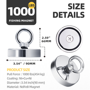 Công Nghiệp Heavy Duty <span class=keywords><strong>Neodymium</strong></span> Câu Cá Nam Châm Mạnh Mẽ Kéo Lực Lượng Với Mạnh Mẽ Móc Từ Tính Bền Và Vĩnh Viễn Loại - Product Image 3