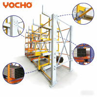 Étagère de rangement télescopique à double face, étagère en acier robuste avec réglage indépendant de la hauteur du bras