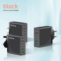 Nouveau chargeur mural rapide PC+ABS matériau ignifuge QC3.0 3USB 3PD UK US EU CE pour téléphone portable iPhone