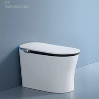WC intelligent électrique avec couvercle automatique, lumière nocturne, bidet, télécommande, étanche IPX4, céramique, toilette de luxe