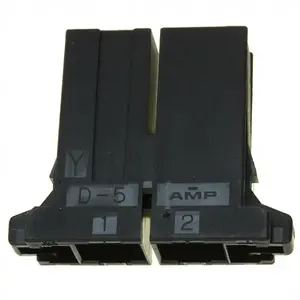 Originele Nieuwe 2 Positie Rechthoekige Behuizing Connector Zwart 2-179958-2