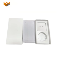 Boîte d'emballage pour téléphone portable en papier blanc avec impression personnalisée, avec séparateurs universels en mousse EVA et plateau en plastique à l'intérieur