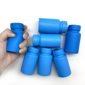 צעצועי לחץ בצורת בקבוק תרופות כחול לקידום מכירות, צבע לוגו מותאם אישית, צעצועי הרגעת ידיים בצורת בקבוק בית חולים - Product Image 6