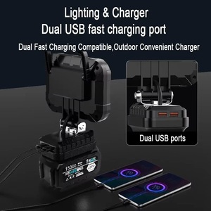 Projecteur extérieur 3 pouces compatible avec batterie Li-ion 18V, lampe torche LED, lanterne de camping, éclairage d'urgence, lampe de secours LED - Product Image 3