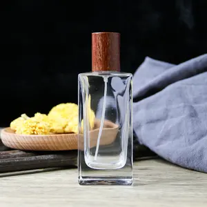 豪华水晶香水瓶空可再装透明方形香水玻璃瓶喷雾瓶玻璃雾化器容器