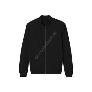 BD hommes classique Bomber veste 100% haute qualité toile hiver chaud fermeture éclair vêtements d'extérieur décontractés prix de gros approvisionnement - Product Image 1