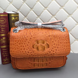 High-End Custom Crocodile <b>Leather</b> Women's Bag | OEM/ODM Luxury Crossbody <b>Handbag</b> - Product Image 4