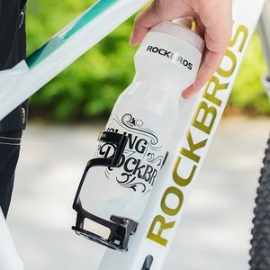 <span class=keywords><strong>ROCKBROS</strong></span> Ultra Hafif PC Malzemeli Siyah/Beyaz Bisiklet Su Matarası Tutucu, MTB-Hafif Bisiklet Aksesuarı - Product Image 5