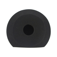 Filtre anti-vent pour microphone de studio d'enregistrement, insonorisant, pour réduction du bruit ambiant, avec impression personnalisée sur l'emballage