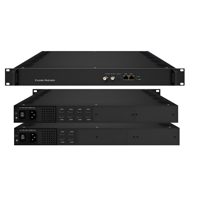 SFT3524S 4 HD to IP DVB - C /T RF Output Encoder Modulator