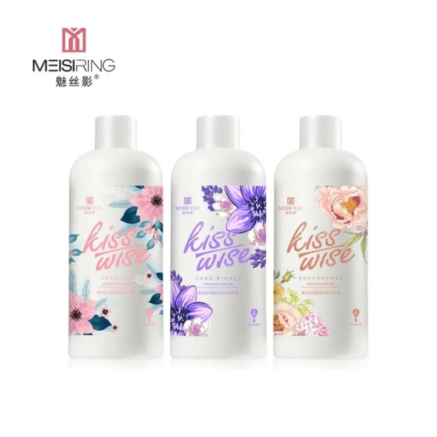 Oem private label nicotinamida conjunto de lavagem corpo cuidados com o cabelo conjunto (shampoo + condicionador + gel de banho) shampoo condicionador conjunto