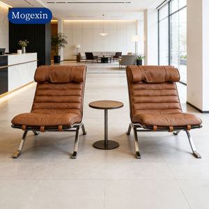 Canapé inclinable en acier doux moderne italien luxueux, fauteuil de salon marron pour salon, hôtel, appartement, en vente - Product Image 3