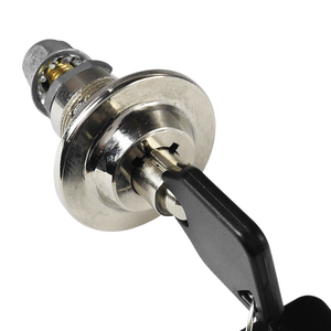 Serrure à clé tubulaire haute résistance pratique en alliage de zinc et laiton pour distributeur automatique de billets, distributeur de pièces de monnaie, machine de jeu, matériel de sécurité - Product Image 1