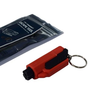 Herramienta de Escape para Auto, Rompeventanas de ABS Verde de 72x30x20mm para Uso de Emergencia - Product Image 2