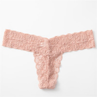 Lencería transparente Bikini Ropa interior de mujer Bragas de mujer Tanga sexy Estilo japonés G String Encaje T-back Bragas transparentes
