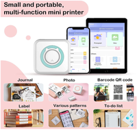 Imprimante mobile portable sans fil, compatible avec iOS et Android, imprimante thermique pour notes, mémos, photos, mini imprimante de poche pour autocollants