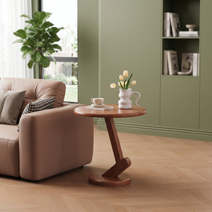 Modern Round Wood <b>Coffee</b> <b>Table</b> <b>Midcentury</b> Design Living Room Furniture Decorative Side <b>Table</b> - Product Image 3