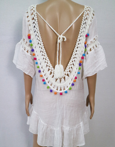 All'ingrosso costume da bagno donna copricostume in pizzo all'uncinetto Bikini bohémien abito da spiaggia - Product Image 3