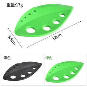 Cortador de hierbas de plástico verde con 9 orificios, rebanador manual de hierbas para romero y tomillo, herramienta de cocina - Product Image 5