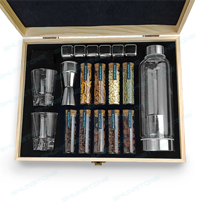 Kit para Hacer Whisky con Especias, Botella de Whisky y Vaso de Chupito, Kit de Infusión de Alcohol para Elaborar Whisky Casero con Sabor Personalizado - Product Image 4