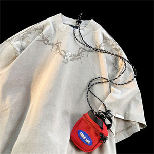 T-shirt unisexe 100% coton confortable et respirant avec impression personnalisée avec logo T-shirt - Product Image 5