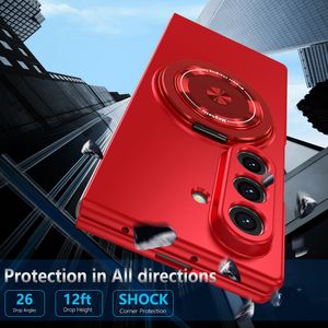 Étui de téléphone de luxe pliable, résistant aux chocs et aux chutes, avec support magnétique rotatif à 360°, aimant puissant N52, revêtement mat en polycarbonate rigide - Product Image 2