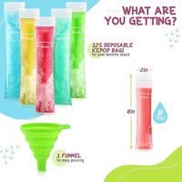 Sacs épais transparents pour bâtonnets glacés, emballages alimentaires en plastique pour sucettes glacées, contenants thermoscellables pour bonbons