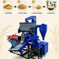 Machine à décortiquer et blanchir le riz commercial pour petites rizeries, fermes et entreprises de transformation du riz