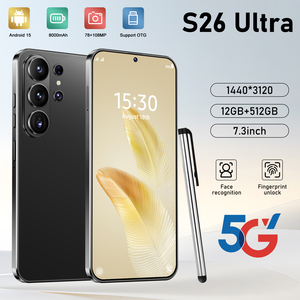 <span class=keywords><strong>1</strong></span>:<span class=keywords><strong>1</strong></span> con logo S26 Ultra Original Desbloqueado, Teléfono Inteligente Android 5G de 7.3 Pulgadas, 12GB+512GB, 8000mAh, S-Pen, 4G, 5G, WIFI - Product Image 1