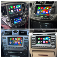 Kotak Multimedia CarPlay Nirkabel untuk Toyota Land Cruiser Prado Crown Alphard Vellfire Camry RAV4 Century Tacoma Kluger Sienna
