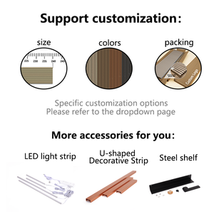 Paneles Acústicos TianGe de 108'' de Altura (270 cm), Paneles Acústicos 3D de Madera de Roble Ahumado de 3000 mm para Interiores - Product Image 2
