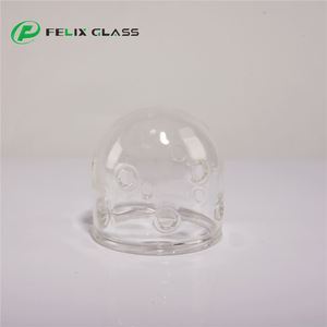 Diffuseur cylindrique en verre borosilicate 3.3 transparent poli, éclairage intérieur industriel fait main, écologique, abat-jour en verre - Product Image 5