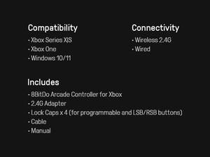 ปุ่มโปรแกรมสำหรับ <span class=keywords><strong>Xbox</strong></span> Series x/s & สำหรับ <span class=keywords><strong>Xbox</strong></span> คอนโทรลเลอร์หนึ่งชิ้นขนาด8บิตโดอาร์เคด2.4ก. - Product Image 4