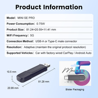 Carplay berkabel ke Wireless Carplay Android Auto Dual Channel adaptor USB kontrol suara peta musik layar terpisah kotak Ai permainan mobil