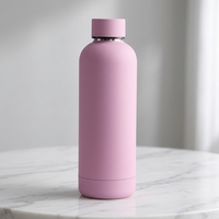 Bouteille isotherme en acier inoxydable de 500 ml avec couvercle, isolation thermique de 12 à 24 heures, écologique, pour les voyages, la salle de sport, le sport, l'extérieur