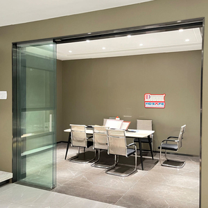 <span class=keywords><strong>Puerta</strong></span> Corredera de Vidrio Móvil, <span class=keywords><strong>Puerta</strong></span> Telescópica para Oficina, Hotel, Sala de Estar, Sistema de <span class=keywords><strong>Puerta</strong></span> de Vidrio Interior sin Marco - Product Image 6