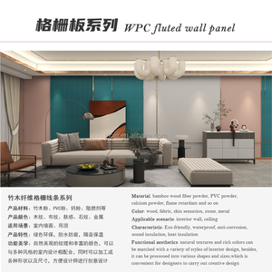 Nhà Máy Cung Cấp PVC Gỗ Hiệu Ứng WPC Tường Bảng Điều Chỉnh 3D Đa-Màu Sắc Cho Tường Trang Trí Giá Tốt Không Thấm Nước & Cách Âm WPC Chất Liệu - Product Image 6