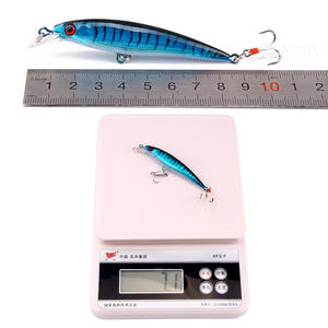 DN 9cm 7g Elritze Angel köder Elritze harter Köder mit Feder haken - Product Image 2