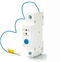 Disjoncteur intelligent Wi-Fi HomeKit monophasé 2P/triphasé 3P 240V sur rail DIN, modulaire et miniature