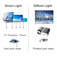 Mini projecteur Portable 2.4G Android Wifi, support 1080P BT LED LCD projecteur téléphone Mobile Smart projuecteur pour Home cinéma cadeau
